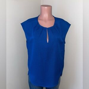 J. Crew Honeycomb Cocoon Top. Blue size 6